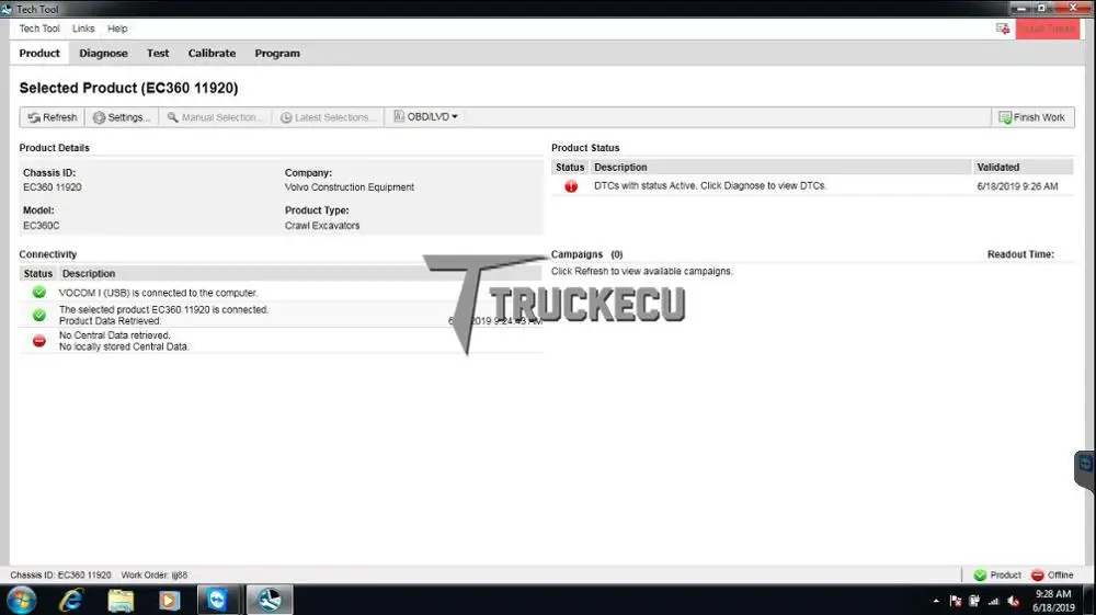 2 7 PTT DEV2TOOL.EXE apci в модели разработчика для Volvo грузовика экскаватора