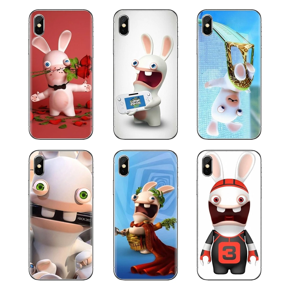 Covers For Samsung Galaxy S2 S3 S4 S5 MINI S6 S7 edge S8 S9 Plus Note 2 3 4 5 8 Coque Fundas Rabbids lapin cretin naruto cartoon |