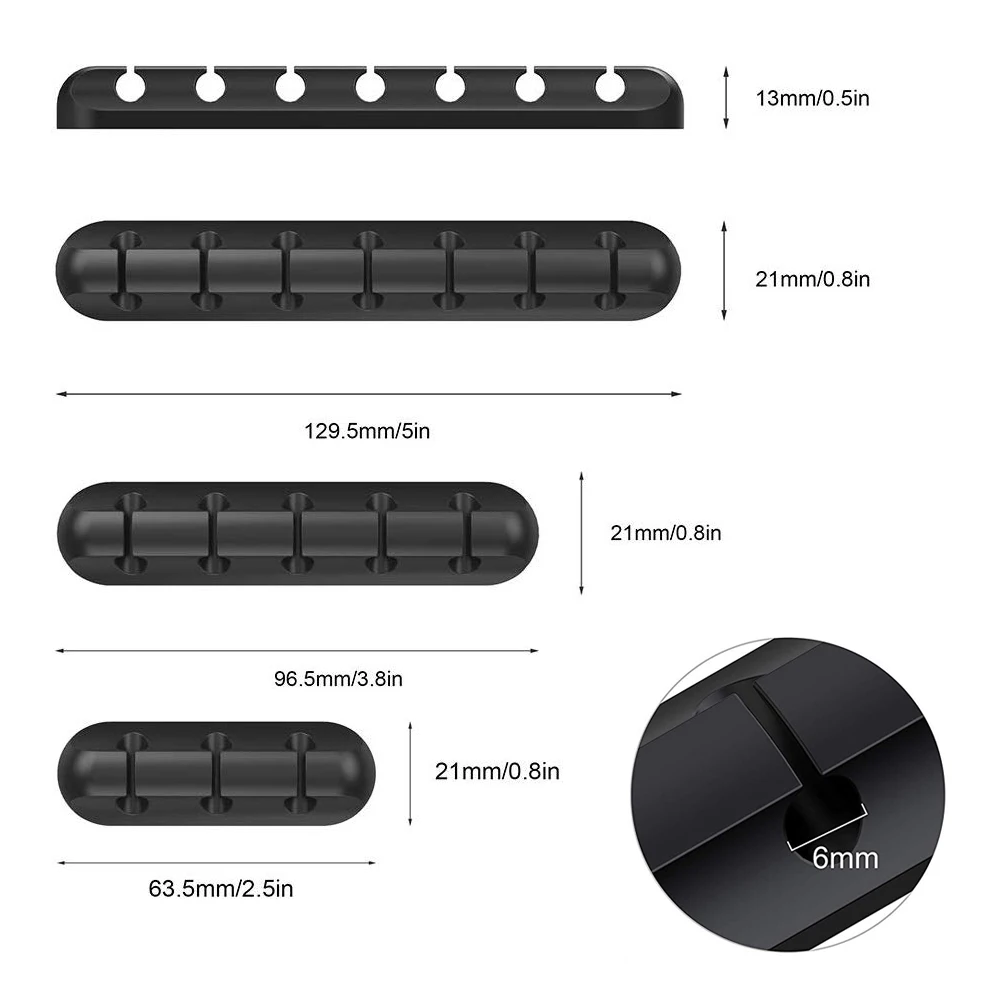 Силиконовый органайзер для кабеля USB зажимы управления кабелем мыши клавиатуры