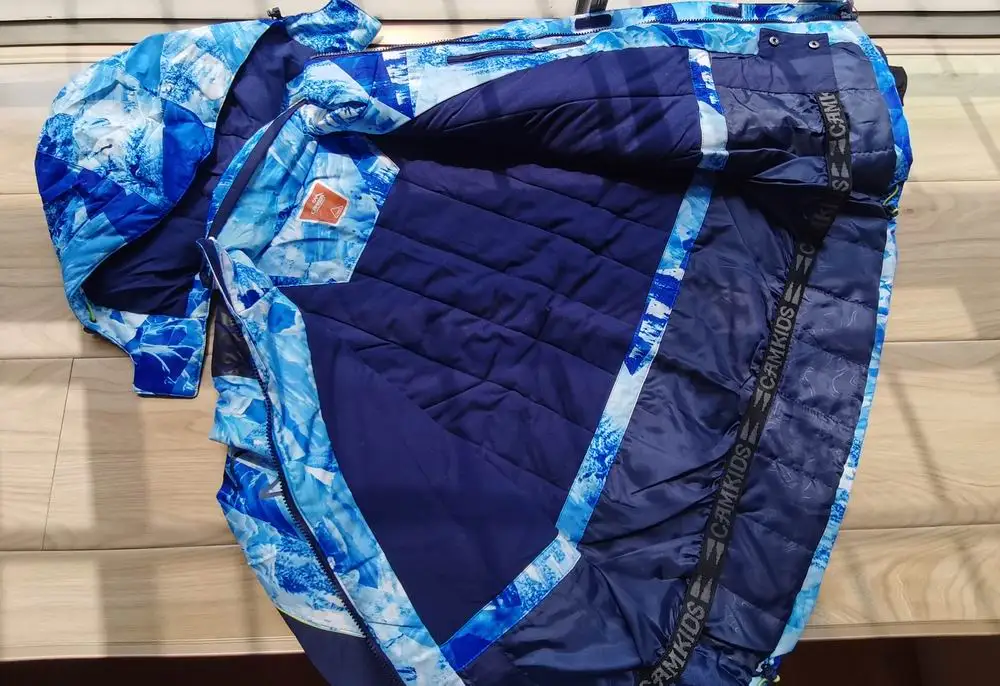 Лыжные костюмы для детей-подростков зимние куртки с хлопковой подкладкой