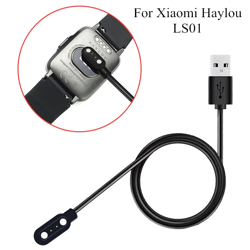 

Зарядный USB-кабель для часов Xiaomi Haylou LS01, магнитный шнур, док-станция, зарядное устройство для смарт-аксессуаров Haylou LS01