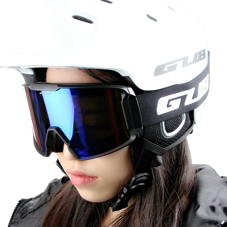 Лыжные очки для взрослых двухслойные антизапотевающие мужские и женские большие