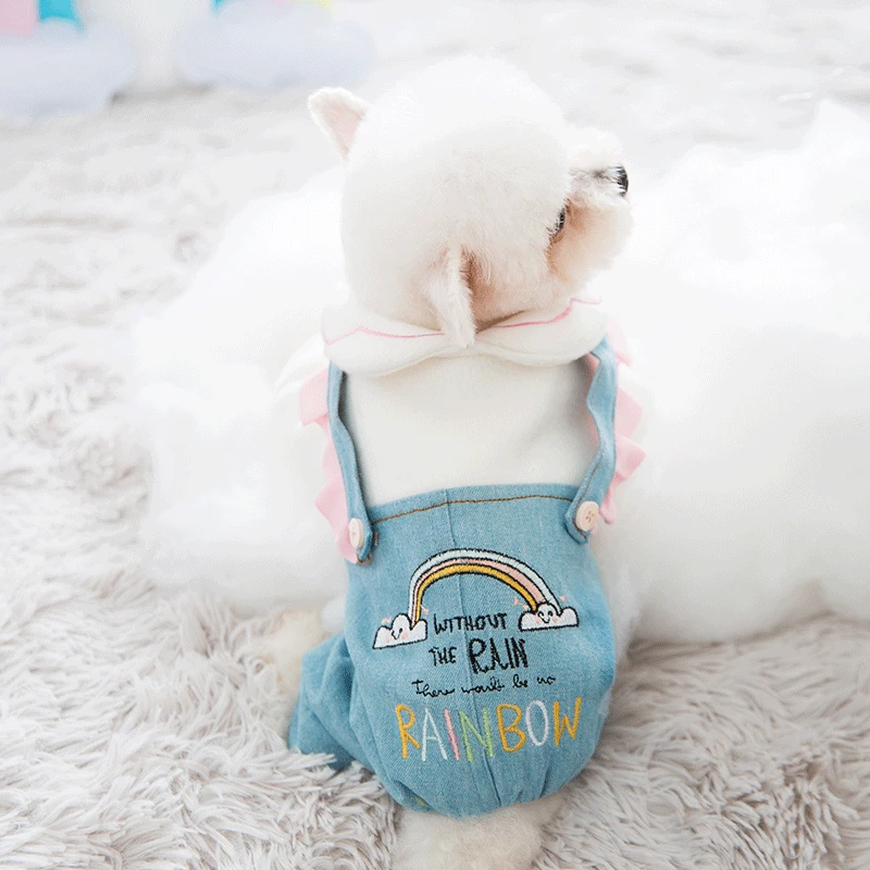 Комбинезоны одежда для собак маленькие комбинезоны женская милые теплые зимние