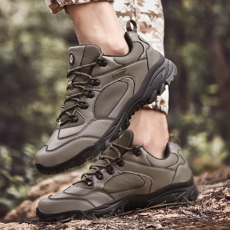Модная новинка Стильная мужская Повседневная защитная обувь уличная походная
