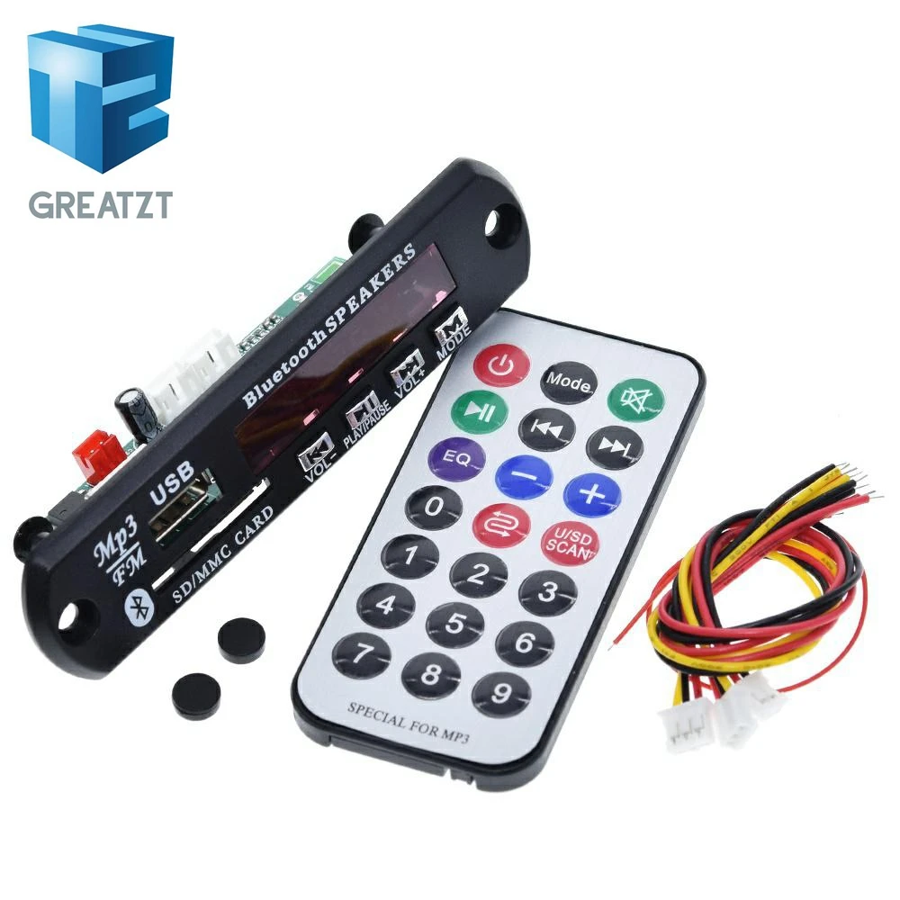 GREATZT Новое поступление 1 шт. беспроводной Bluetooth 12 в MP3 WMA декодер плата аудио модуль