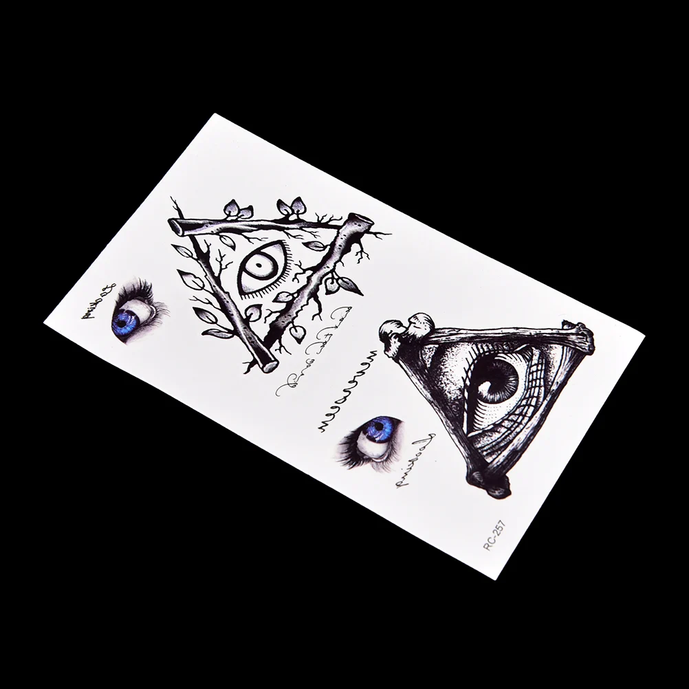 

1pc Eye Pattern Fake Tattoo Body Sleeve Art Waterproof Temporary Tattoo for Women Men Water Transfer fake tattoo