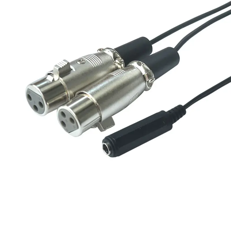 Кабель переходник ERE со штекером XLR на 1/4 дюйма (6 35 мм) AUX и Y образным разветвителем