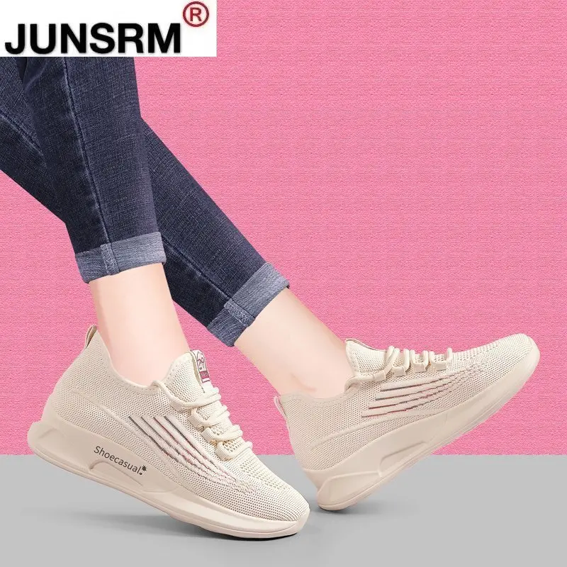 

2021 Women Shoes spring New Women's Vulcanized Shoes Mesh Non-slip Lightweight Sneakers Fashion Women Breathable Casual Shoes
