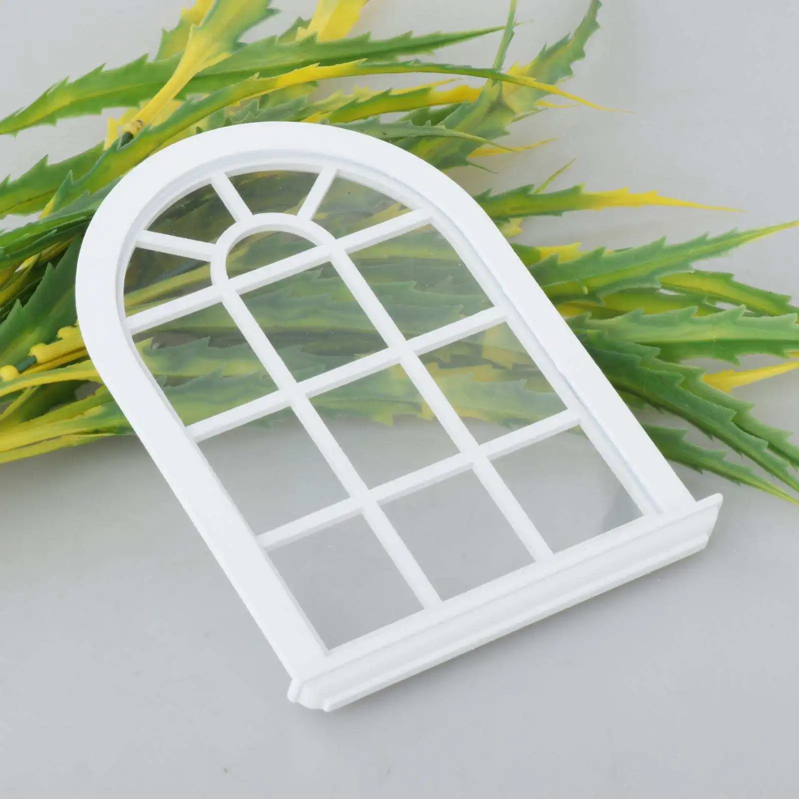 

Simulation 1/12 Scale Doll House Wooden Window Model White Girls Toy Kids Gifts