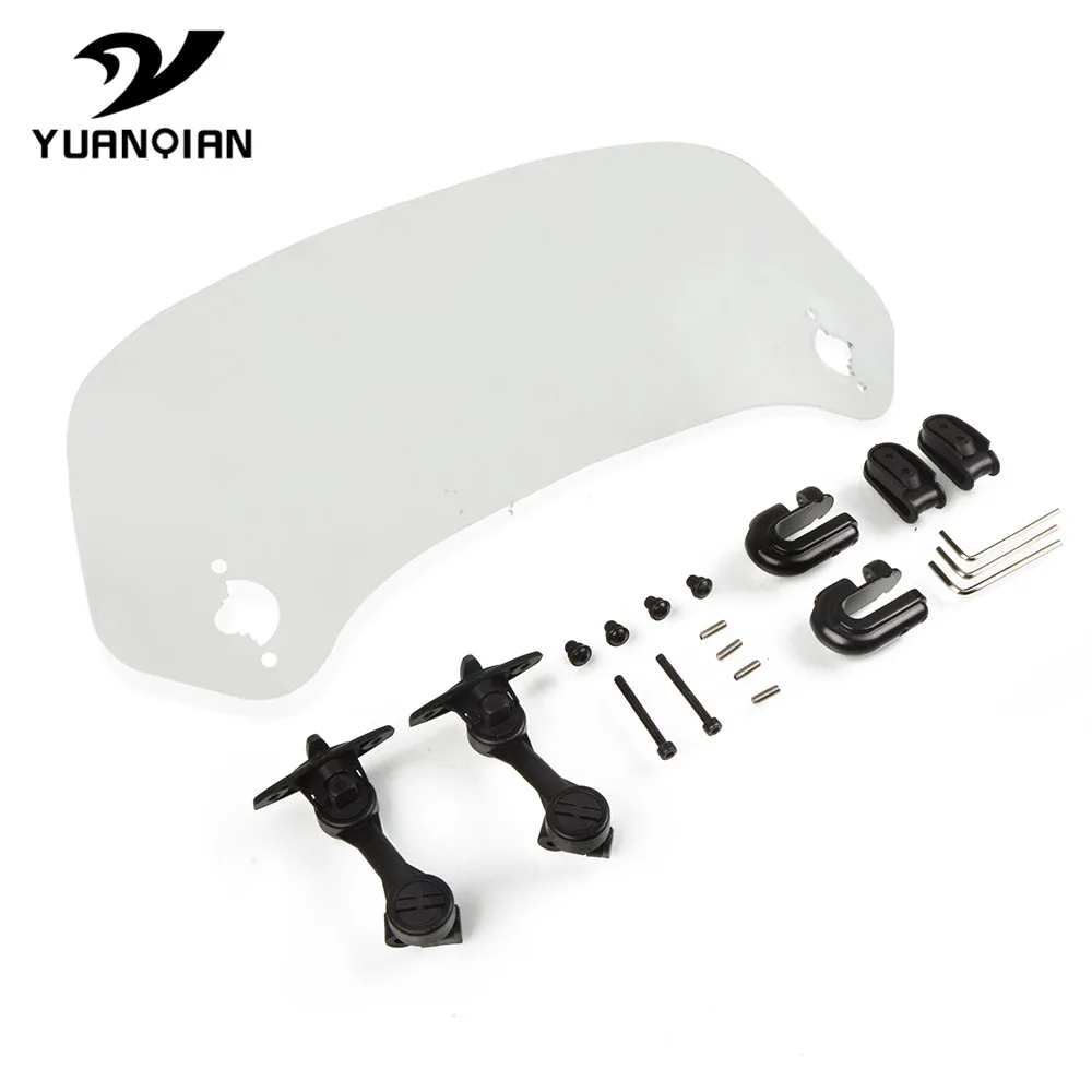 Transparent Universal Motorcycle Risen Adjustable Wind Screen Windshield Spoiler Air Deflector FOR BMW F 750 GS 850 |