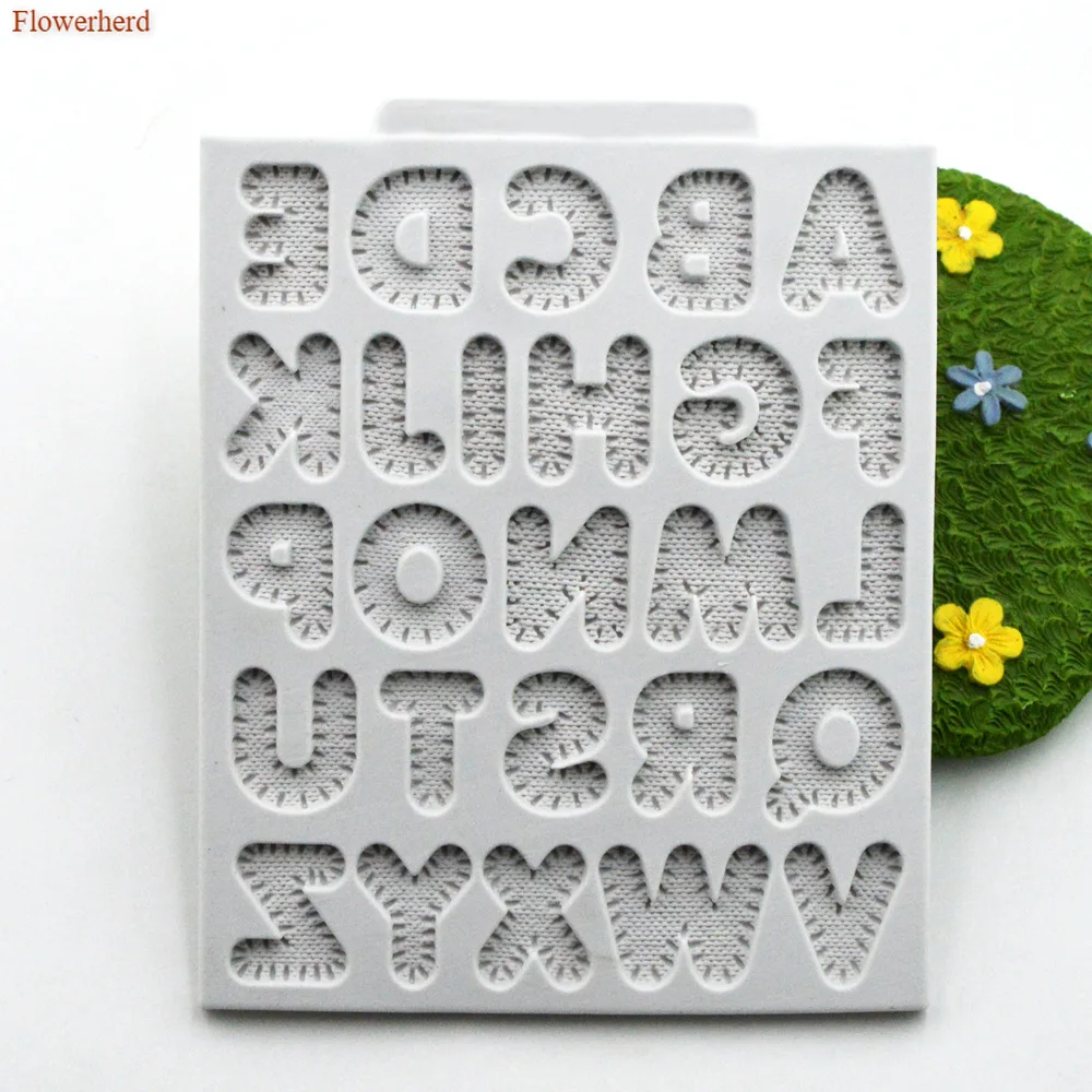 Льняная силиконовая форма для торта 26 Английских Букв | Дом и сад