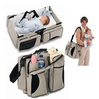 new portable baby travel bed outdoor travel bag baby bed large capacity mommy bag household newborn baby bed shoulder mommy bag