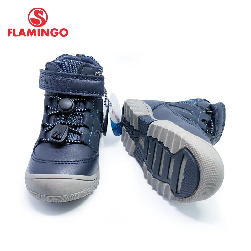 FLAMINGO 2020 Russian Brand Lace-Up Boots Warm Anti-slip Arch Size 22-27 Kids Shoe for boy Free Shipping 202B-Z5-2049