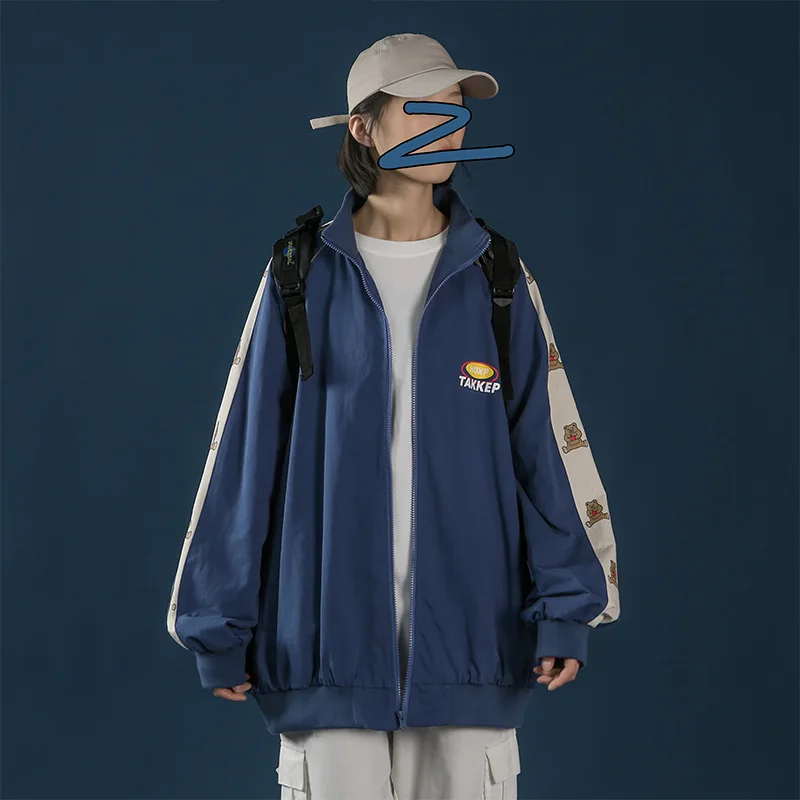 Модные куртки и пальто с принтом медведя из мультфильма для женщин верхняя