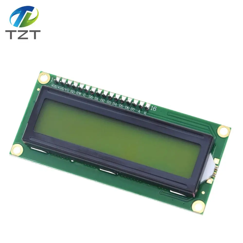 ЖК модуль 1602 + I2C LCD синий/зеленый экран PCF8574 IIC/I2C адаптер пластина для
