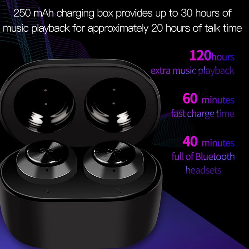 Мини Bluetooth 5 0 наушники беспроводные в ухо гарнитура спортивные для iPhone Huawei Xiaomi