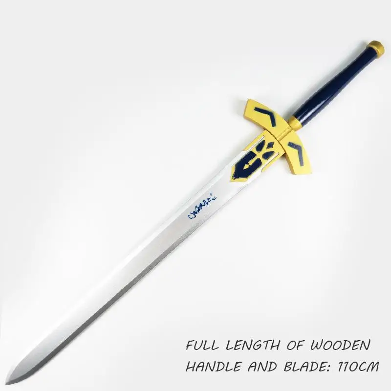 Деревянный меч оружие Alter Saber Аниме Косплей Excalibur игра деревянный самурайский нож