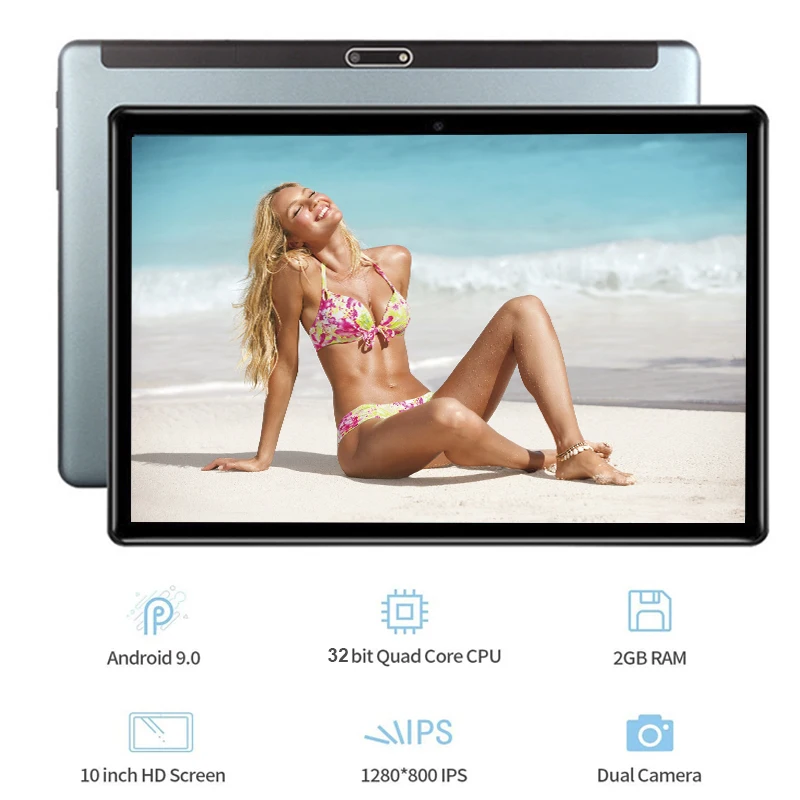 Планшет с 10 1 дюймовым дисплеем четырёхъядерным процессором ОЗУ 2 Гб ПЗУ 32 ГБ мя