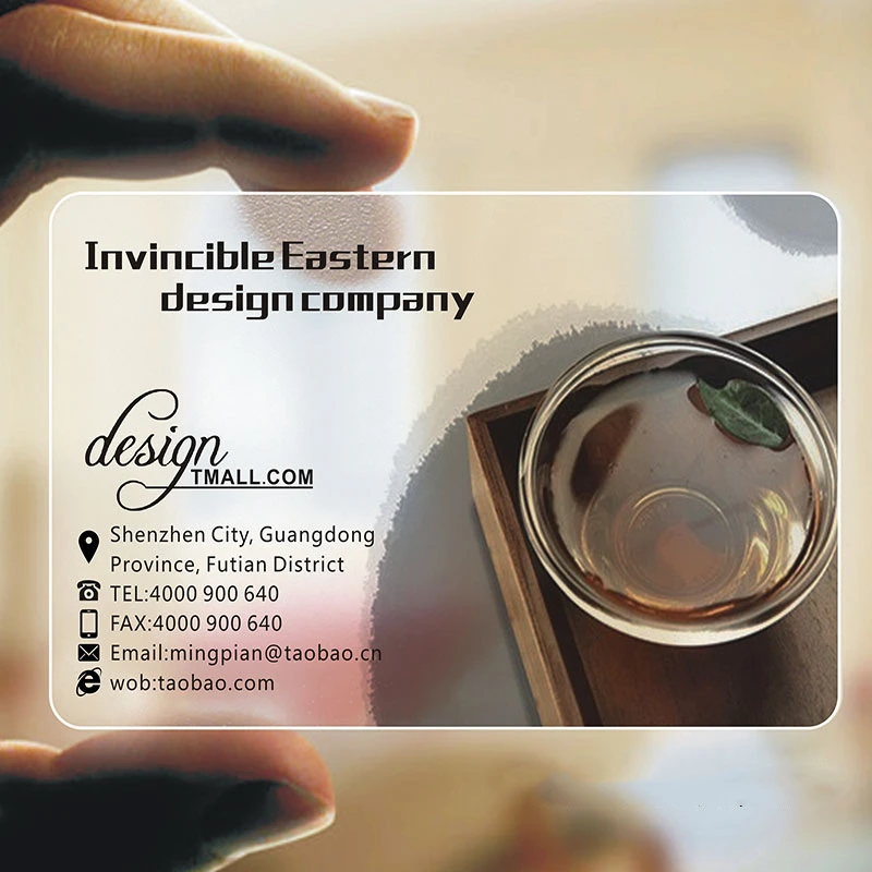 500 шт. четкая печать ПВХ ID карточки прозрачные пластиковые круглые бизнес Дизайн