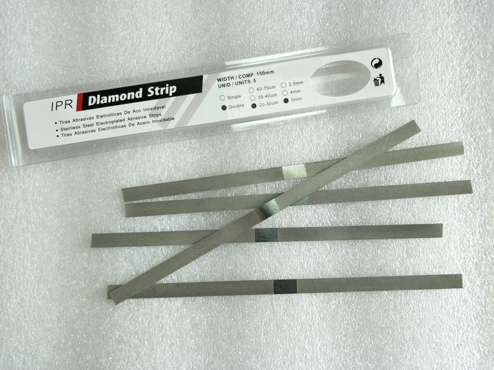 Алмазные абразивные полоски из нержавеющей стали с ортодонтической полировкой