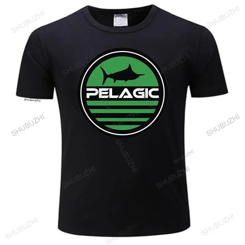 

men's summer high quality t shirt Aquatic New Pelagic Fishing Diy Prited Tee Shirt 0031AE unisex fashion crew neck t-shirt black