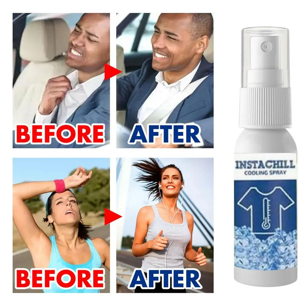 

Instant Cooling Spray Chill Moisture Wicking Spray For Sports Outdoor Summer Coolants