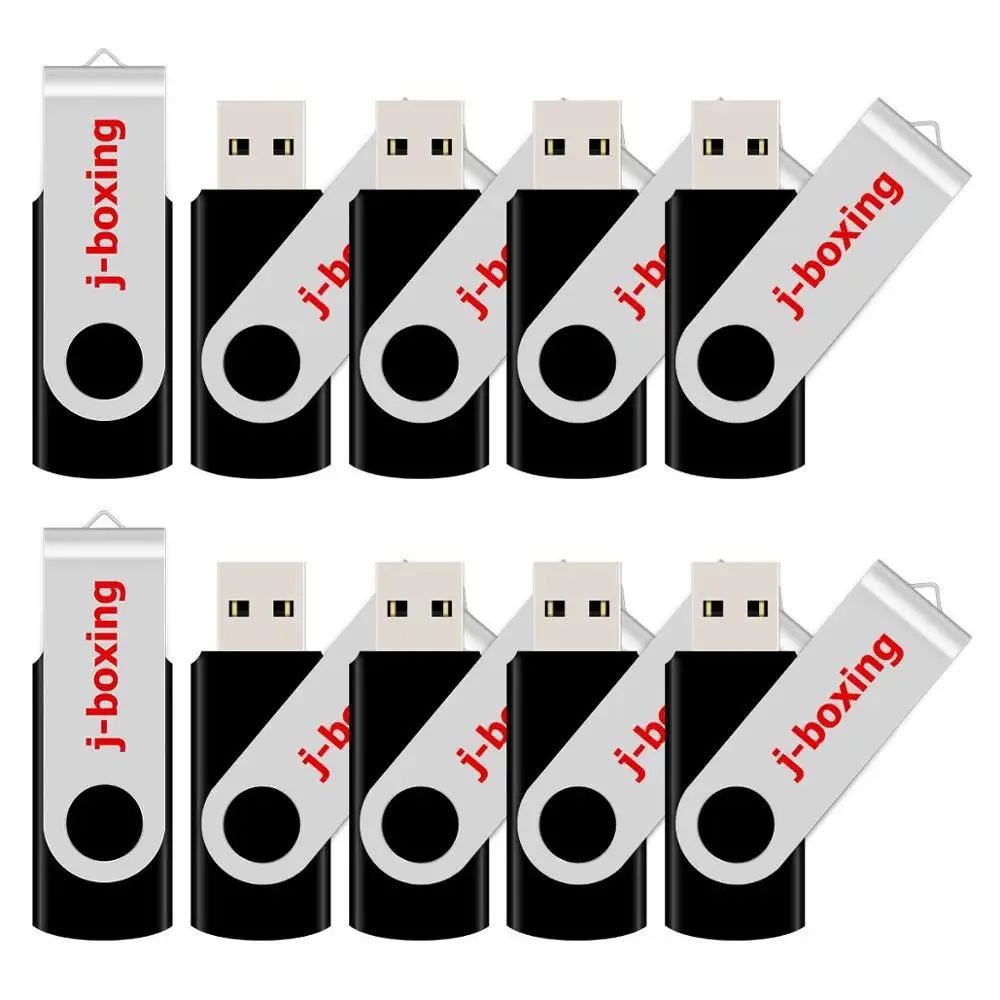 USB-флеш-накопитель J-boxing 10 шт. металлическая флешка 512 МБ 256 Мб 128 64 маленький объем