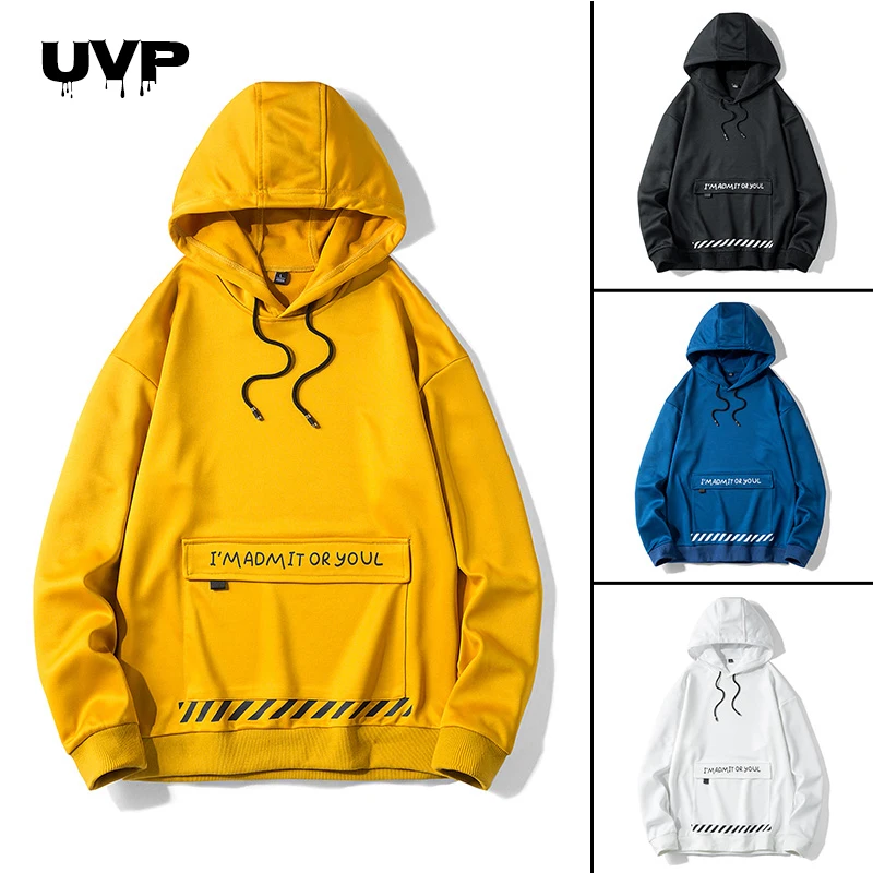 Мужская Уличная Толстовка с длинным рукавом Повседневная в стиле хип хоп модная
