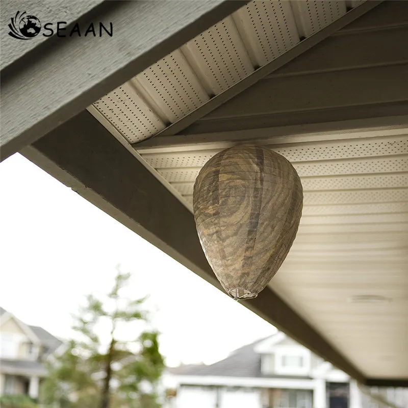 

Garden Supples Pest Trap Bee Insect Fly Trap Non Toxic On-Tree Hanging Simulated Wasp Nest Effective Repeller Insect Killer