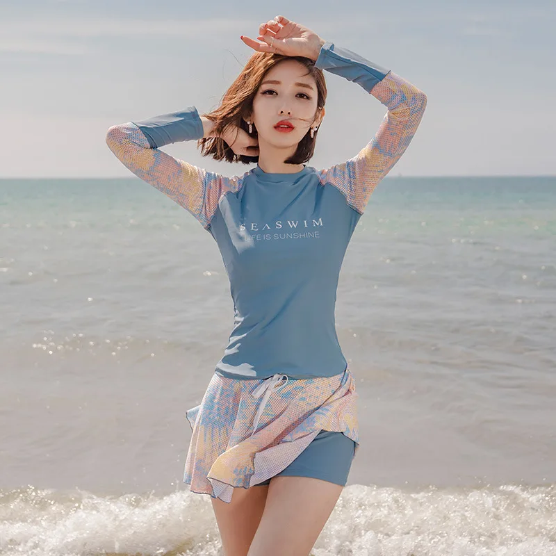 Женское платье для плавания костюм серфинга с высокой талией Спортивная юбка