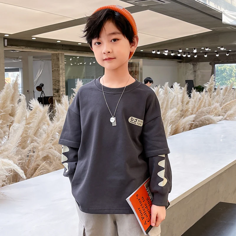 Jersey de algod&oacute;n para ni&ntilde;os y adolescentes, chaqueta, abrigo, prendas de vestir, Tops de alta calidad, 7 a 12 a&ntilde;os-2