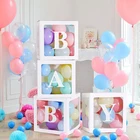 Надувные шары Joy-Enlif, прозрачные, с надписью, для первого дня рождения