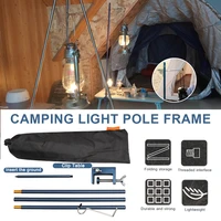 outdoor folding lamp pole camping table folding lamp pole portable camping folding lamp pole for outdoor camping new product