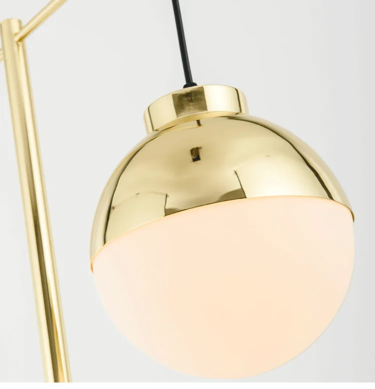 Современный торшер для гостиной светодиодный стеклянный шар настольная лампа