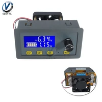 dc dc 6v 32v to 0 32v 5a step down buck converter module 160w lcd digital adjustable potentiometer voltage regulator with fan