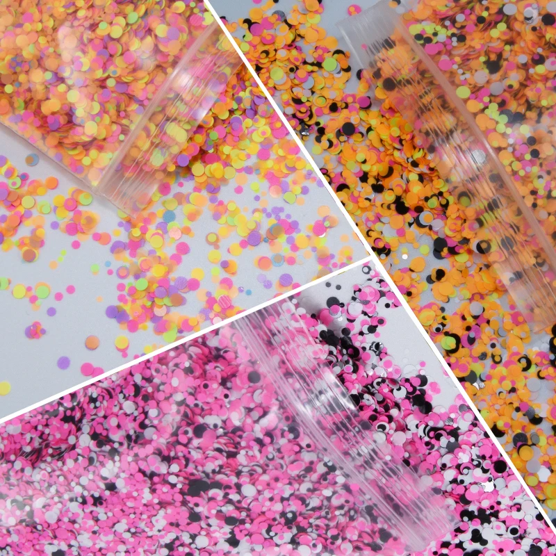 

50g/bag Mixed 1mm,2mm,3mm Round Nail Glitter Sequins Decoration /Nail Patch Sequins DIY Nail Art Sequins Glitter 12 Colors-068-