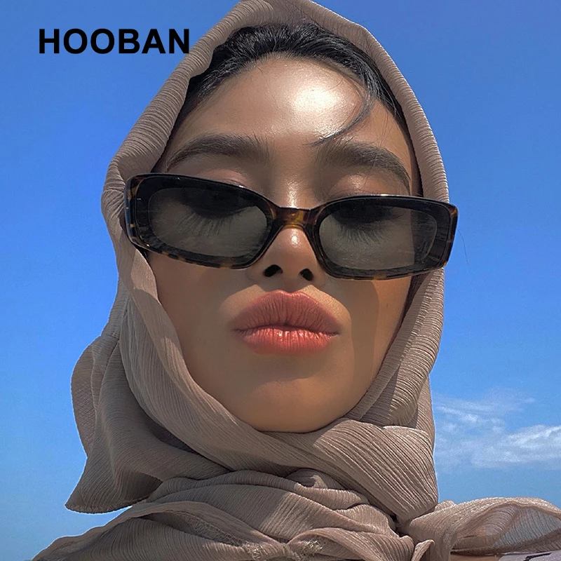 

HOOBAN Модные прямоугольные солнцезащитные очки для женщин для стильные солнцезащитные очки "кошачий глаз", солнцезащитные очки для девушек, Р...