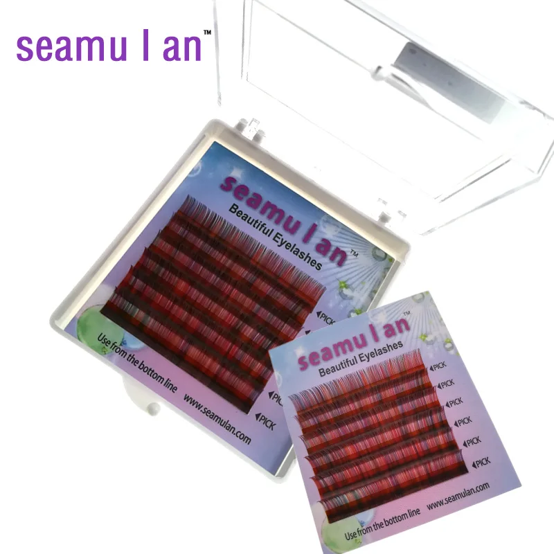 Ресницы индивидуальные разных цветов искусственные ресницы для наращивания