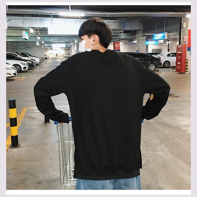 

2020 Hip Hop O-Neck Hoodies Fashions Autumn Print White Hoodie Men Funny Japanese Sweatshirts Streetwear