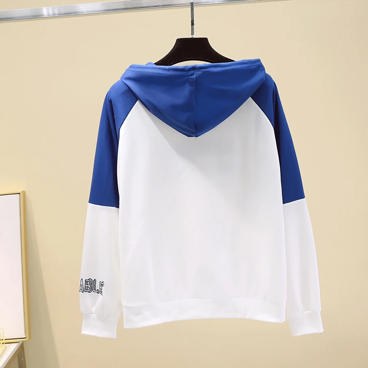 

2020 Autumn Women's Long Sleeves Hoodies Letter Pocket Hooded Tops Girls Ladies Pullover Casual Sweatershirt A3997