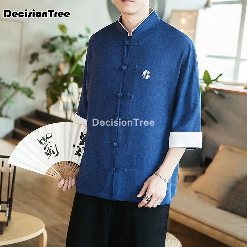 2021 Традиционный китайский язык одежда мужская куртка в характерном стиле