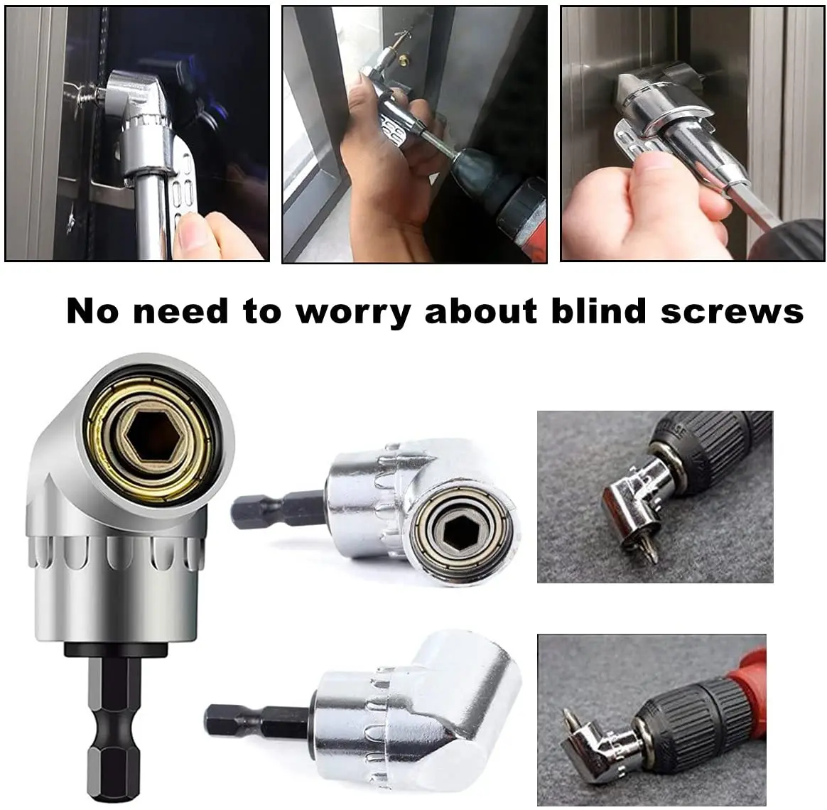 

MXiiXM 21 PCS Flexible Drill Bit Extension Set, Include Universal Socket Adapter & 105 Right Angle Drill, Universal Socket Grip