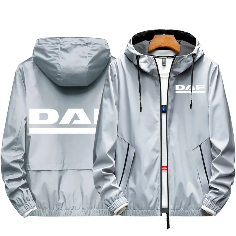 

2021 Spring Autumn Bomber Jacket DAF Men's Zipper Coat Elastic Casual Windbreaker Sports Men Outdoor Clothing Top