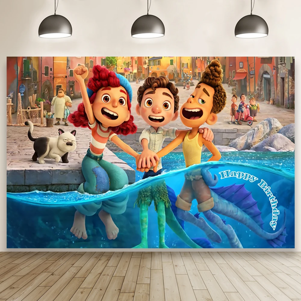 

Фон для фотосъемки с бассейном и мальчиком на день рождения