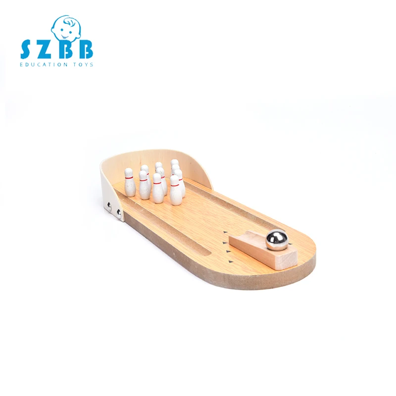 SZ Паровая деревянная мини настольная боулинг для родителей и детей