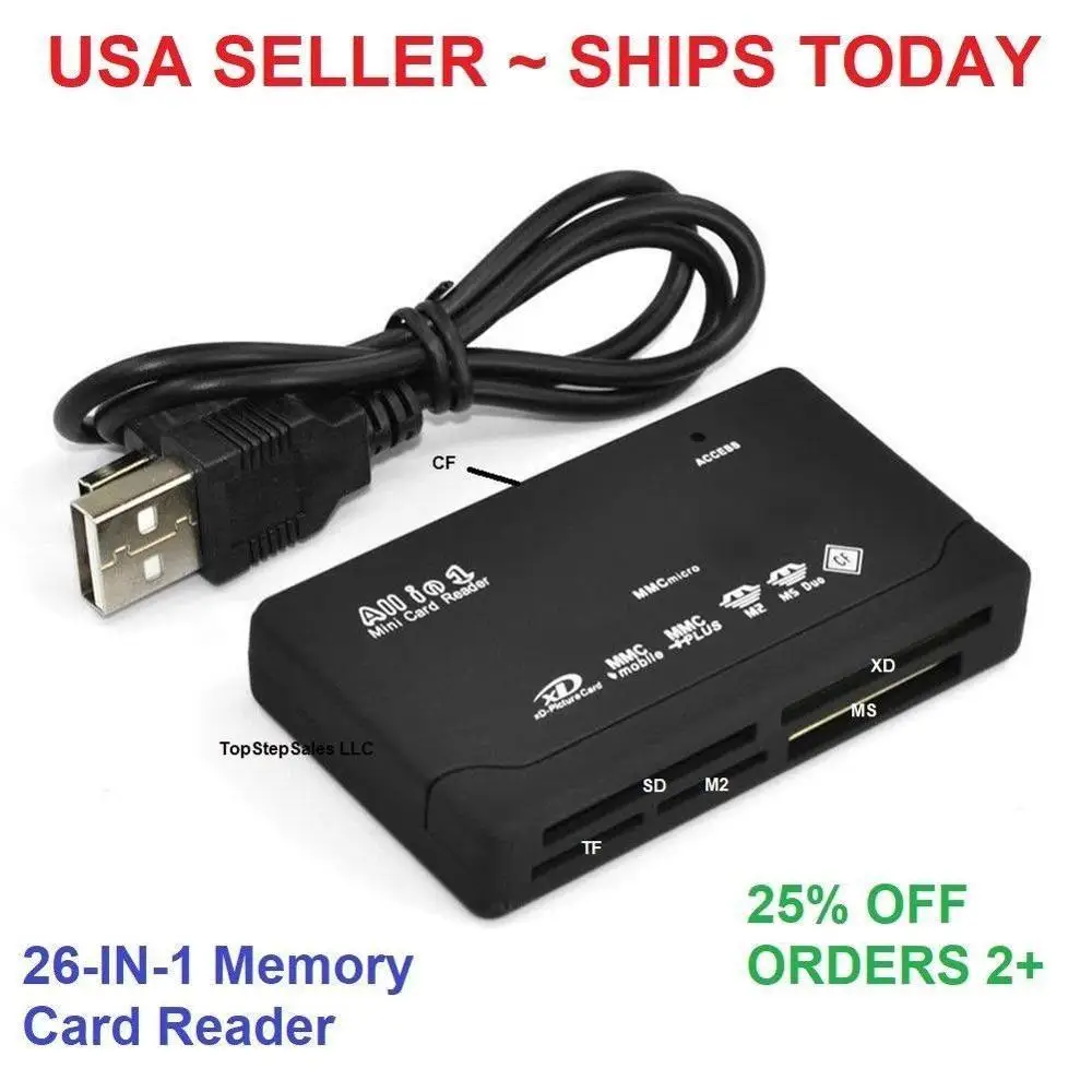 Все в одном кардридер Универсальный M2 XD CF Micro SD USB 2 0 высокоскоростная карта