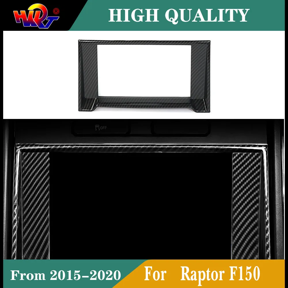 

Fit for Ford Raptor F150 2015-2020 Car Styling 1 pc carbon fiber colorCar Interior Navigation Decoration Ring Cover