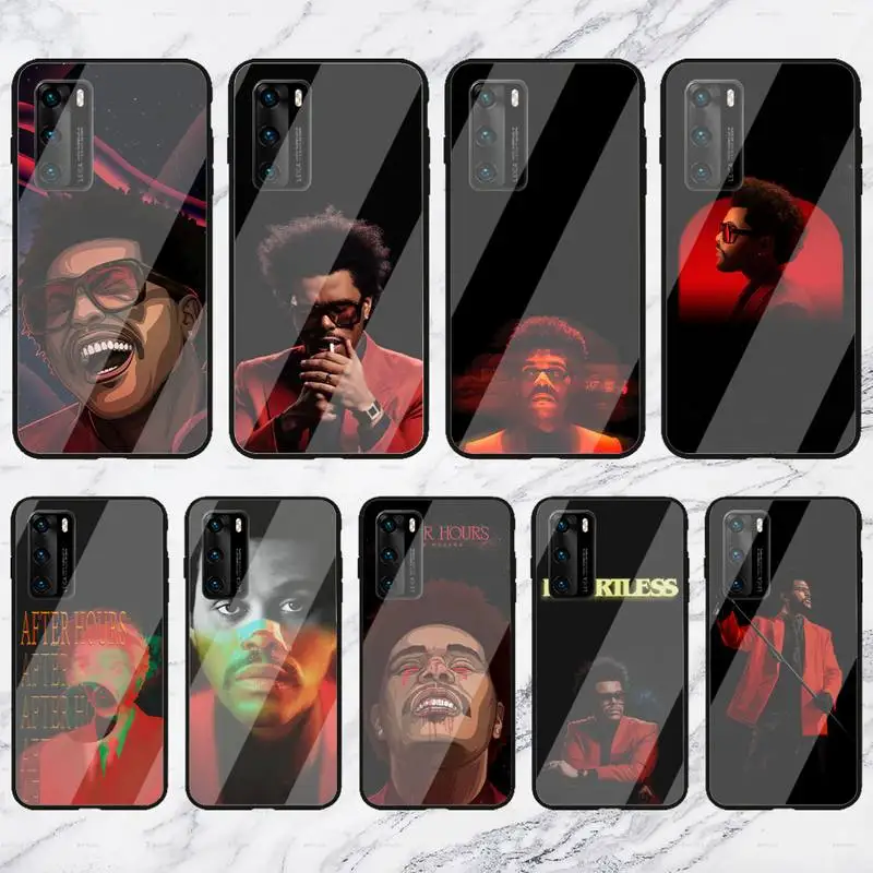 

Чехол для телефона RUICHI The Weeknd для Huawei P9 10 20 30PRO LITE Honor9 10 Mate10 20 NOVA3 5, стеклянный чехол