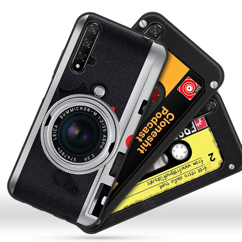 Чехол Auroras для Huawei Nova 5T полноразмерный защитный геймпад мягкий чехол ретро камера