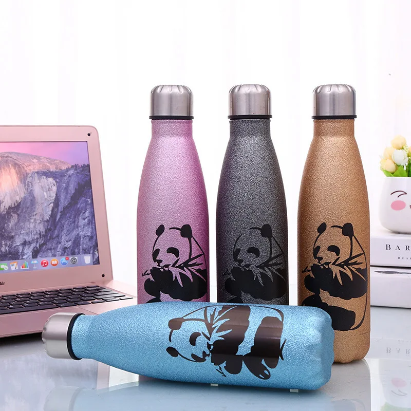 16 500 мл панда бамбук нержавеющая сталь двойные стенки вакуумные кувшины